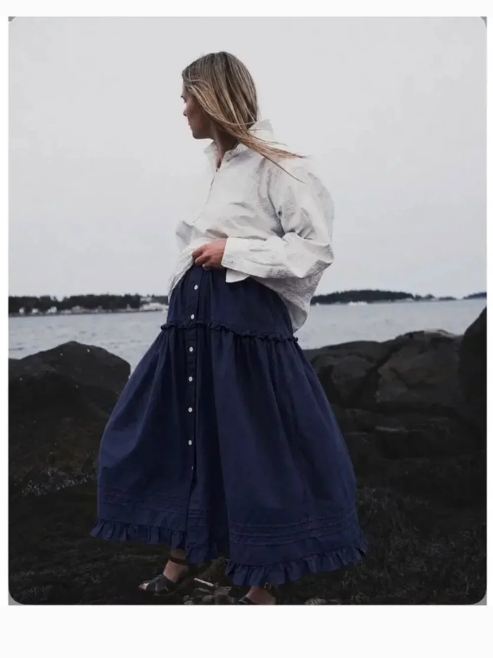 NWT Rudy Jude Pillowcase Skirt in Salt XS - Picture 4 of 4